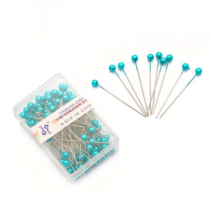 Stainless Steel Pins Straight Pins Faux Pearl Needles - Temu