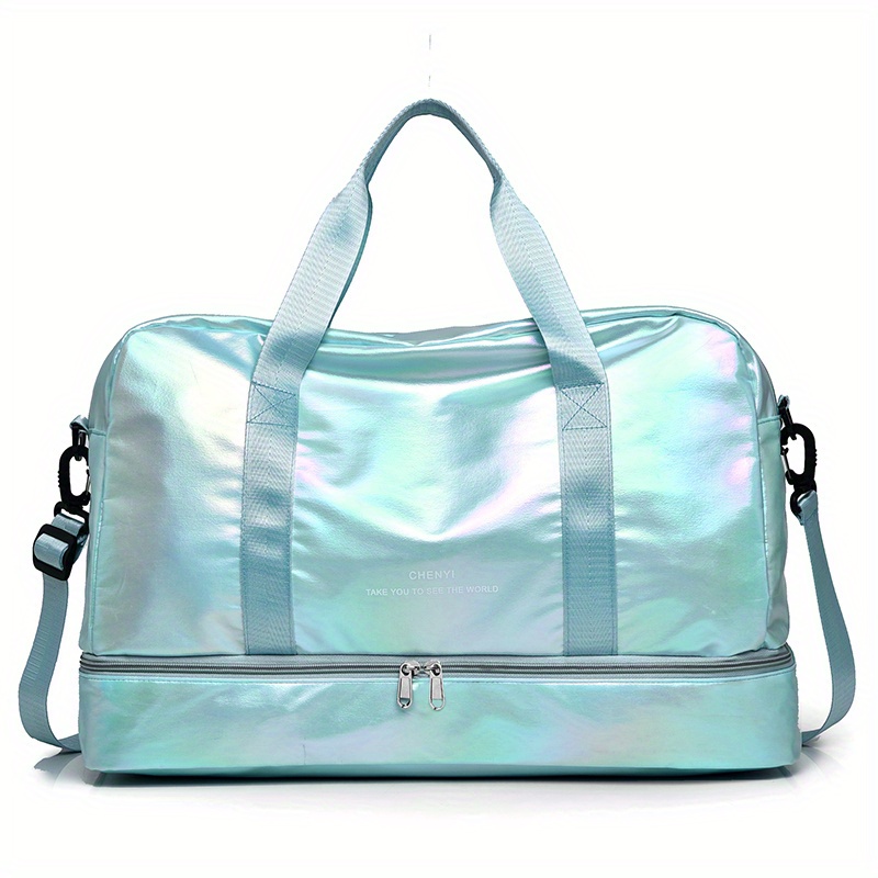Stylish Laser Design Travel Duffle Bag Lightweight Luggage Handbag