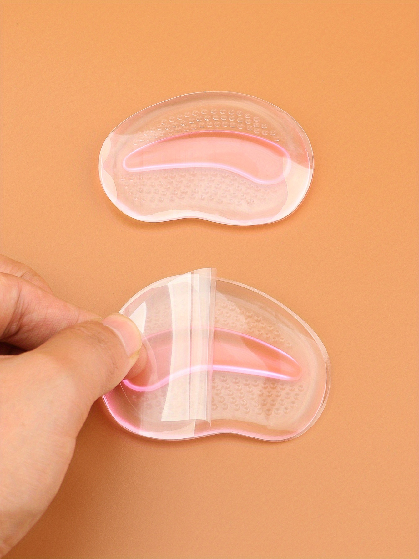 1pair Silicone Forefoot Pad Anti-slip Pad Anti-pain Thickening High Heels Insole Forefoot Pad