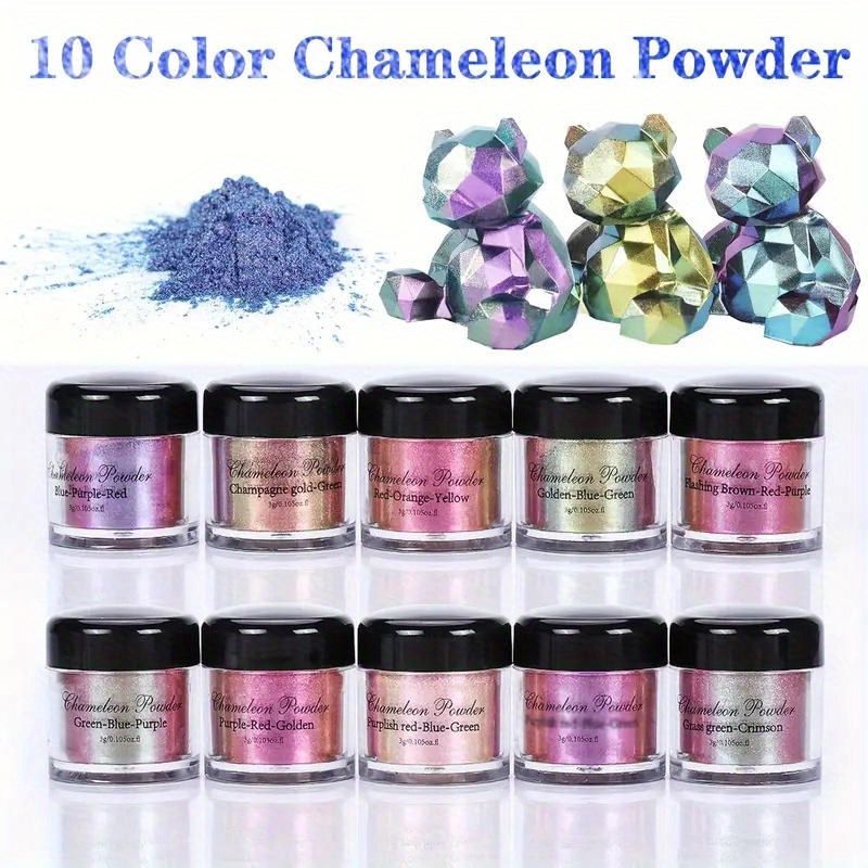 Chameleon Mica Powder 18 Cans Of Color Changing Mica Powder - Temu Germany