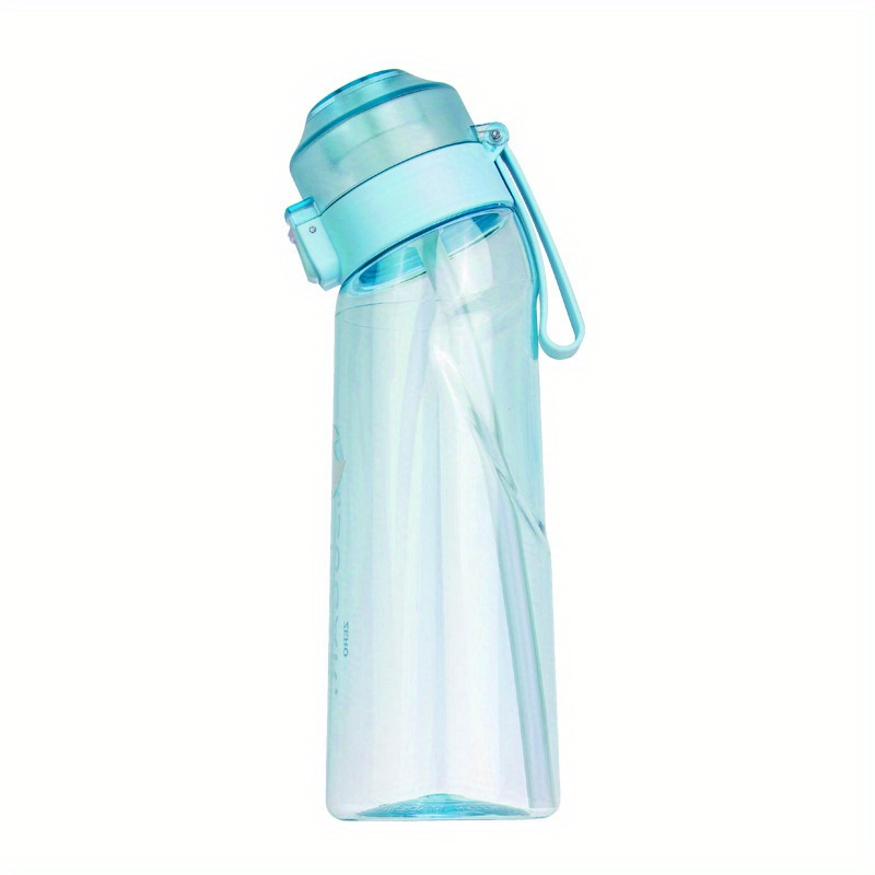 650ml Water Bottle + 7pcs Flavor Rings) Bouncing Lid Sports Water