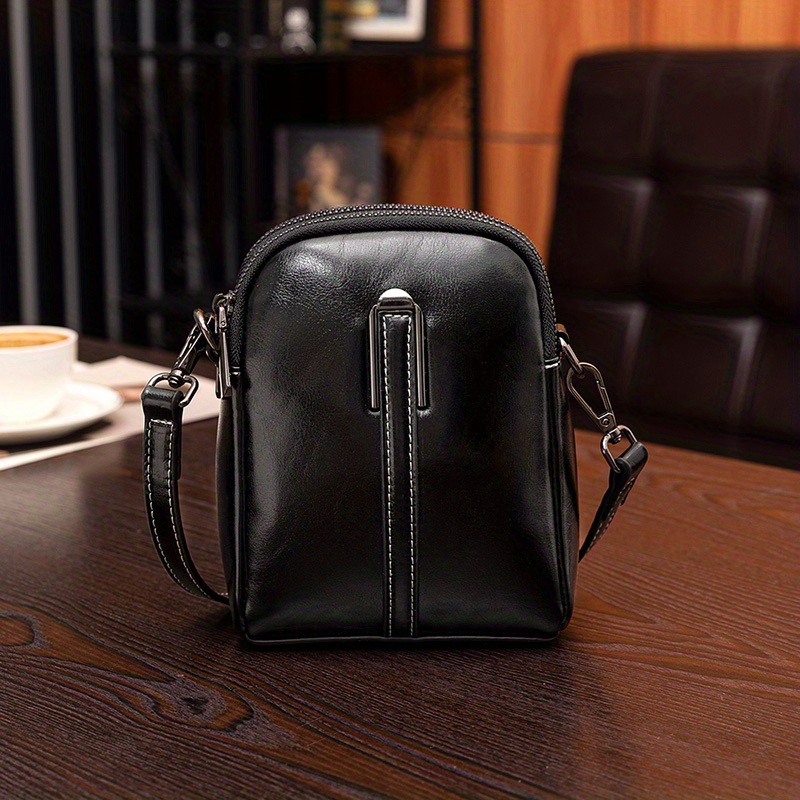 Four Leaf Clover Pattern Shoulder Bag, Portable Handle Double Zipper  Handbag, Solid Color Stylish Crossbody Bag - Temu Belgium