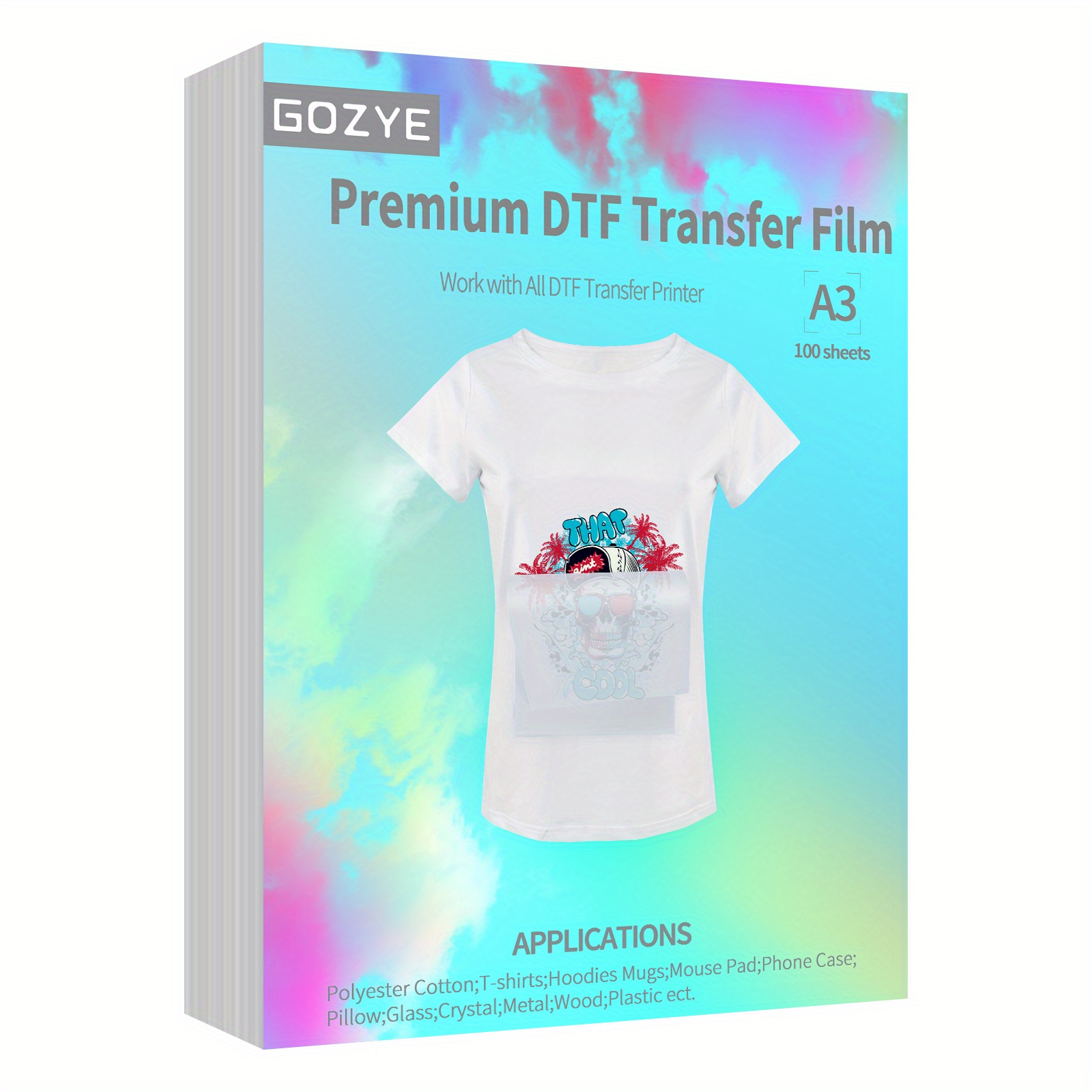 Dtf Supplier Dtf Pet Transfer Film Direct to Film Pet Heat