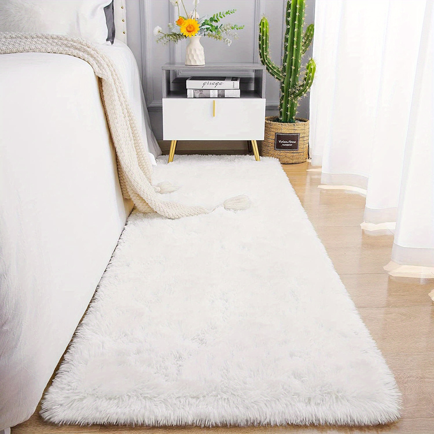 Tie dyed Soft Rug Fluffy Bedside Carpet Non slip Living Room - Temu