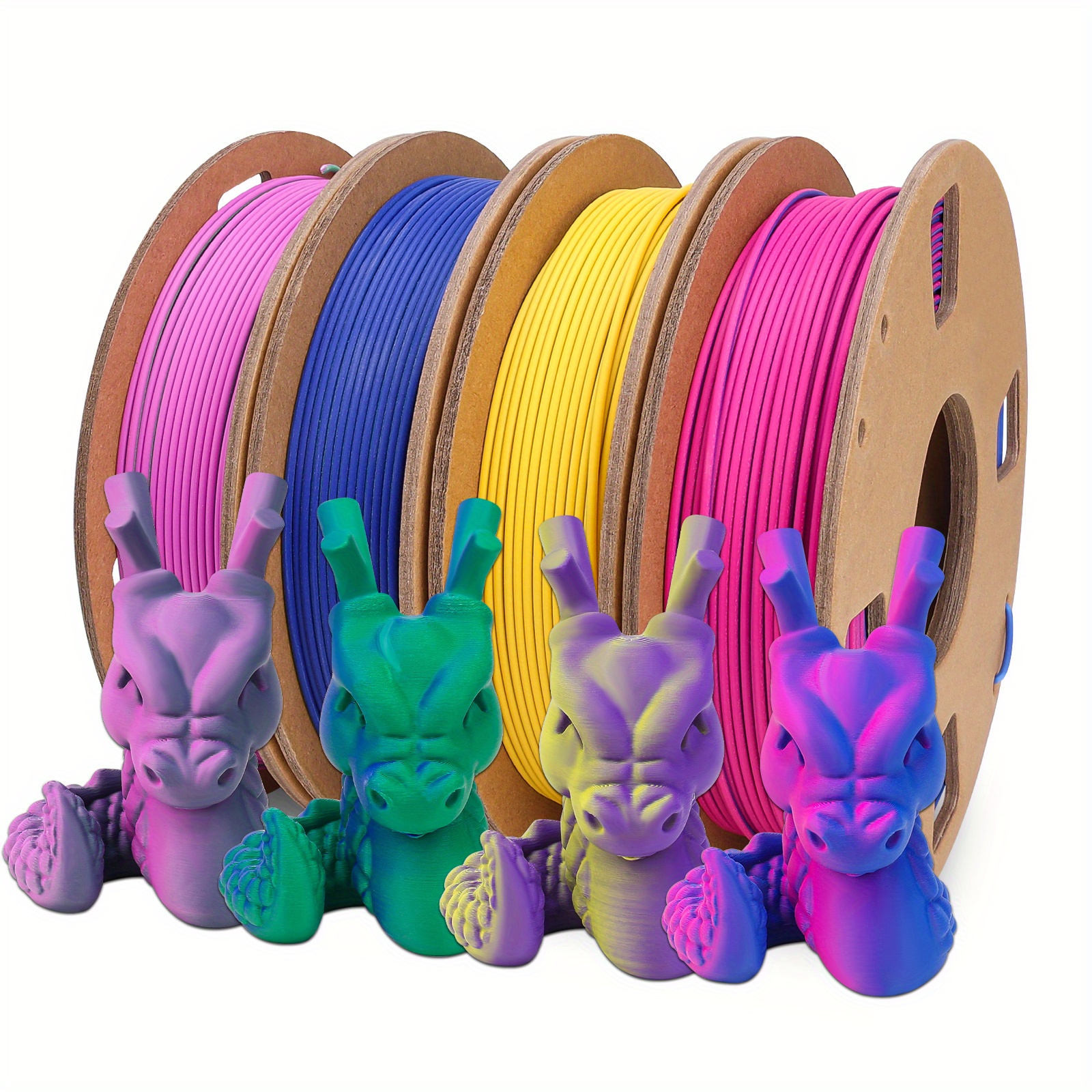 3d Printer Filament Bundle Dual Color Matte Pla Filament - Temu