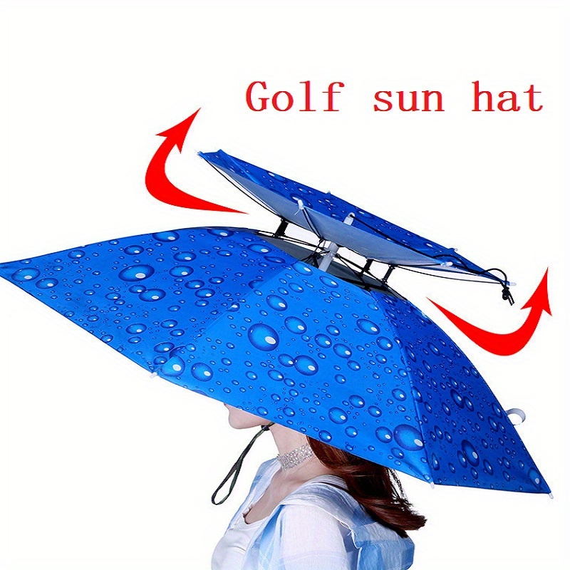 Handsfree Golf Sun Hat Umbrella Perfect Fishing Gardening - Temu Australia