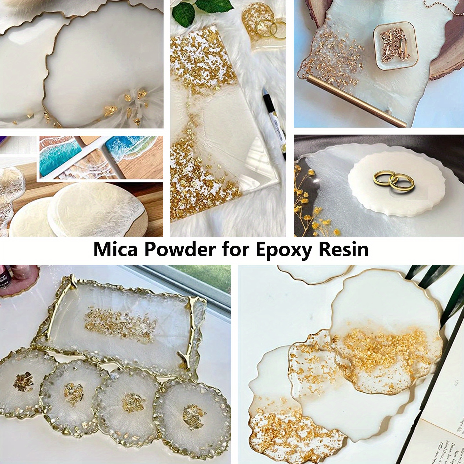 Mica Powder Pearlescent Pigment Epoxy Resin Art Set For Diy - Temu