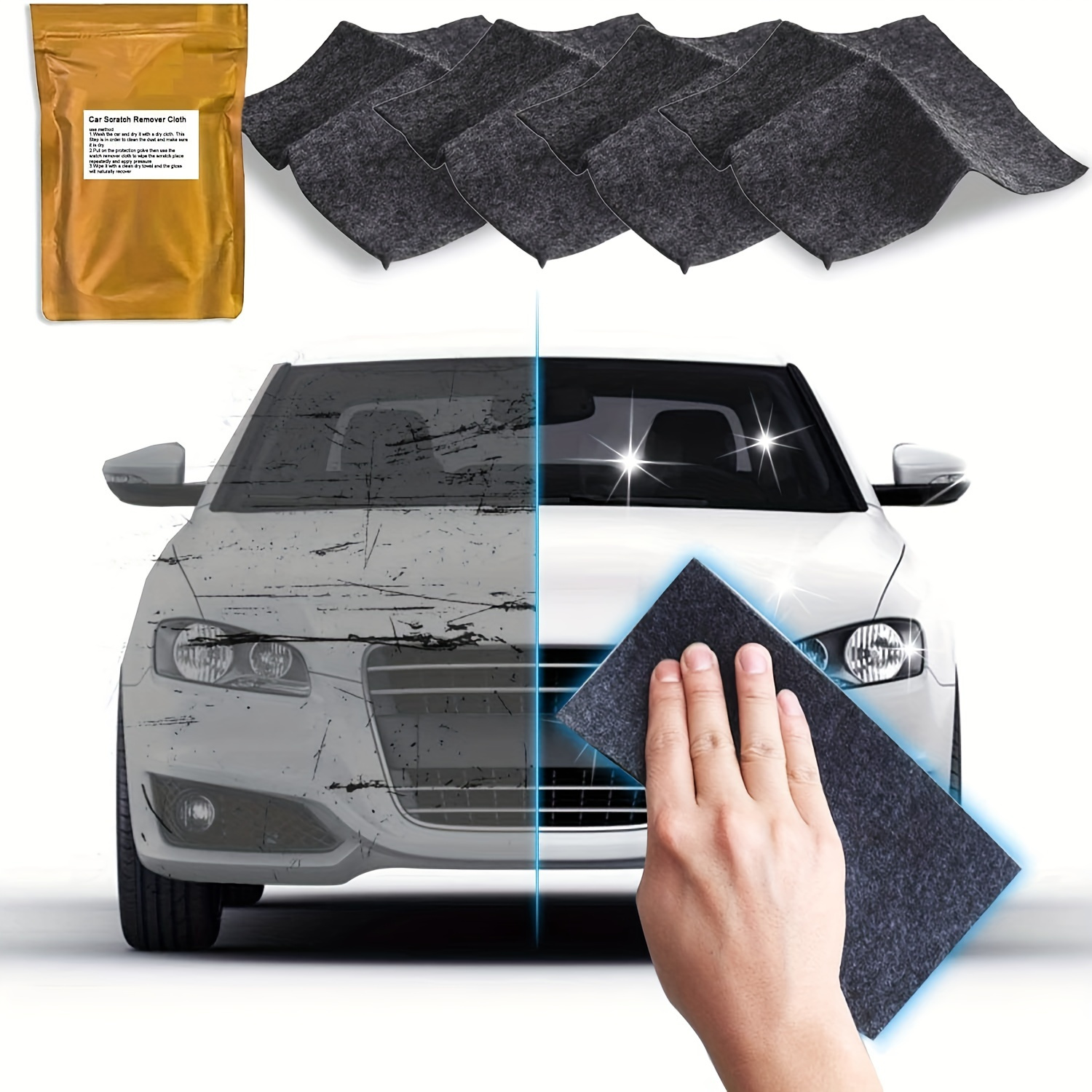 Car Scratch Wipe Cloth Car Paint Repair Paint Scratch Water - Temu
