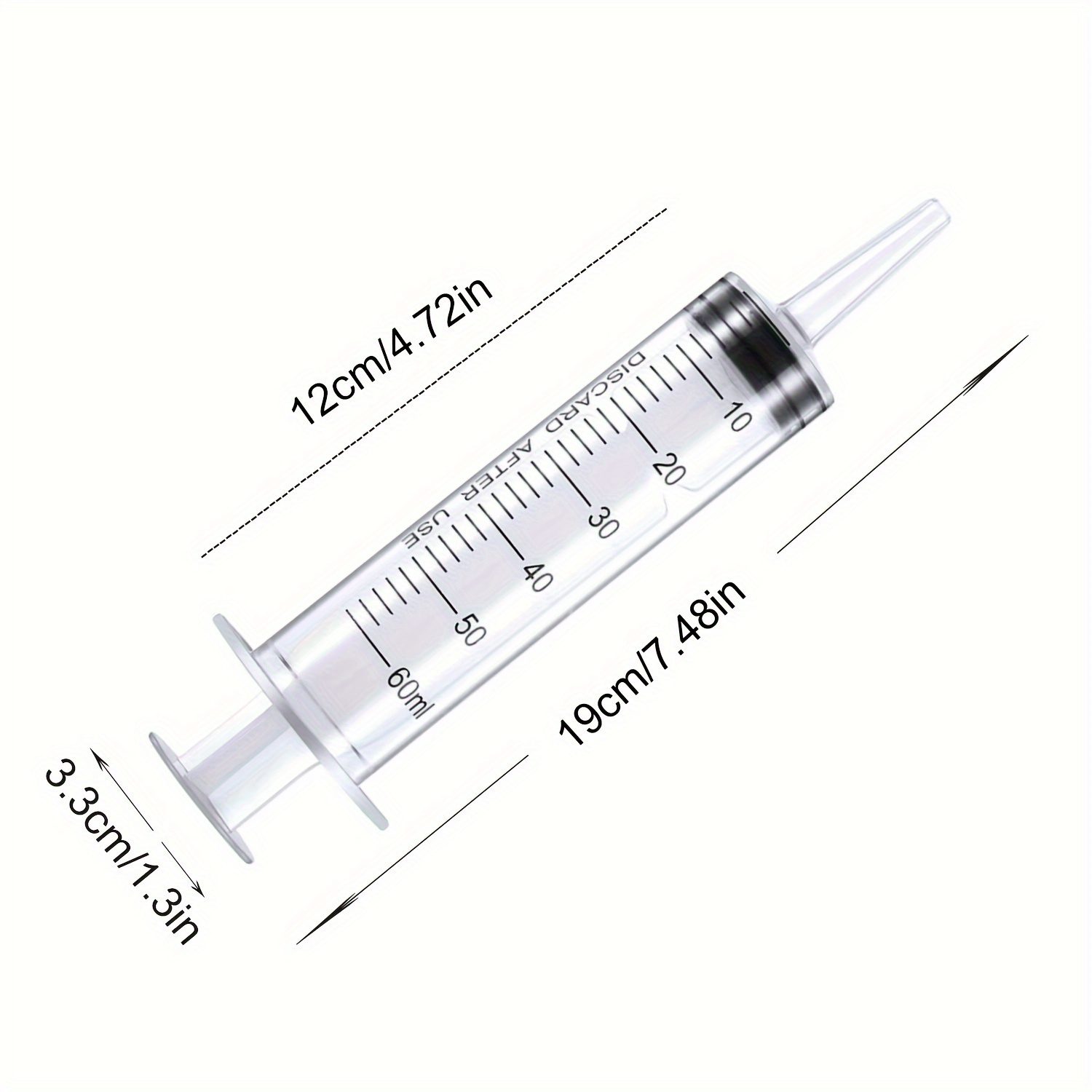 1 Plastic Syringe Large Syringe Tool Conduit Tip Temu