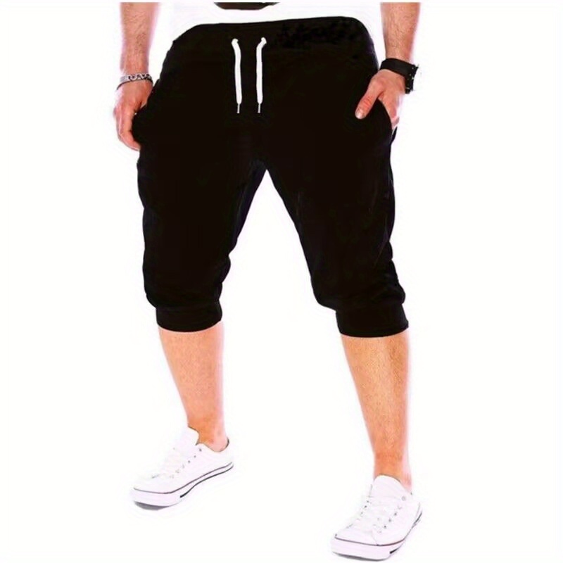 Breathable Mens Cotton Jogger Capri Mens Jogger Shorts With Three Pockets  Casual 3/4 Below Knee Style MX200324 From Tubi02, $12.23