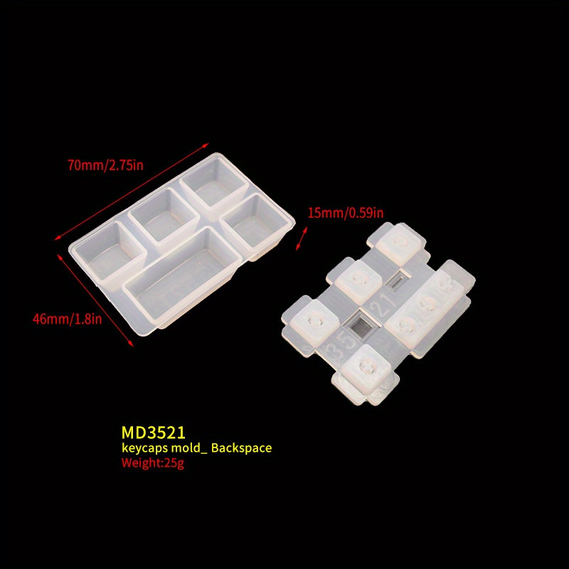 Mechanical Keyboard Custom Keycap Molds Keycap Silicone UV Resin Mold Tool