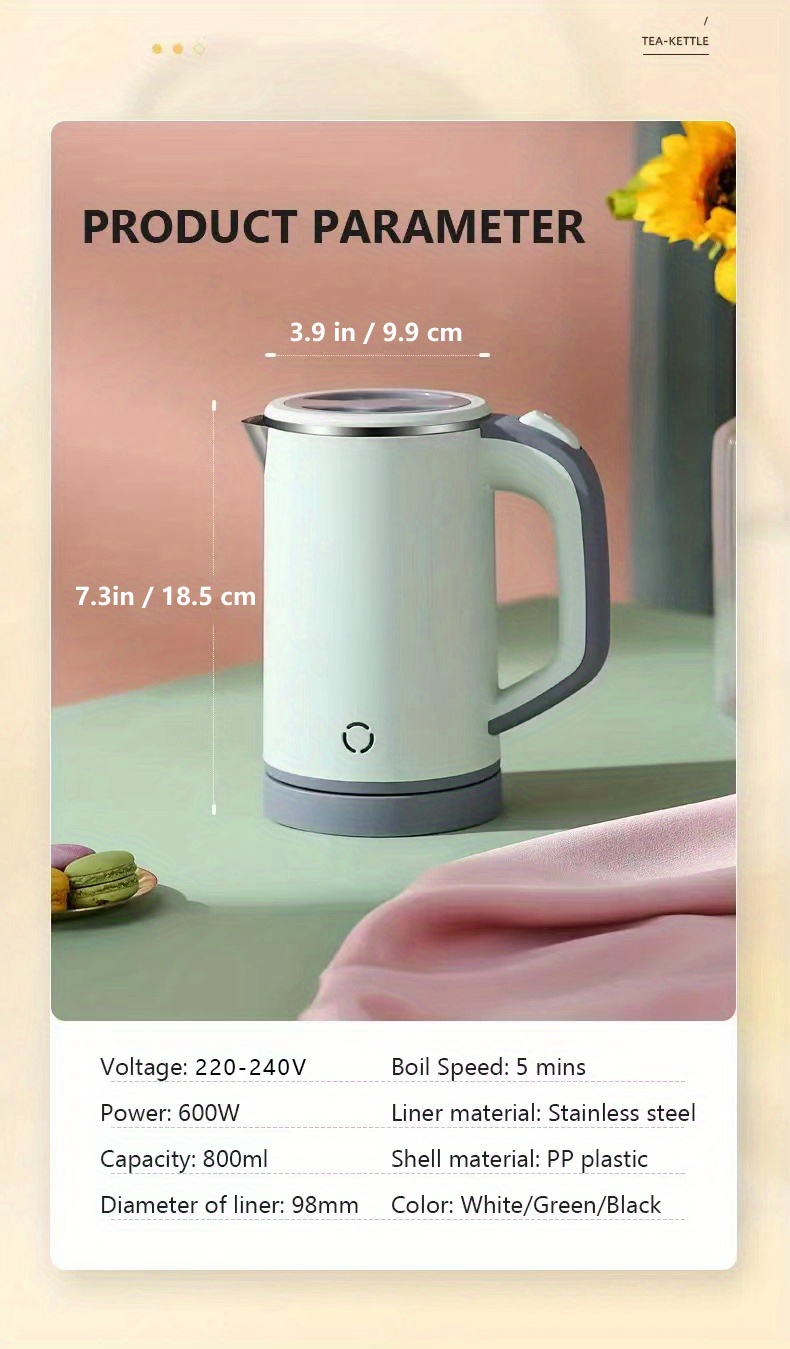  0.8L Small Portable Electric Kettles for Boiling Water