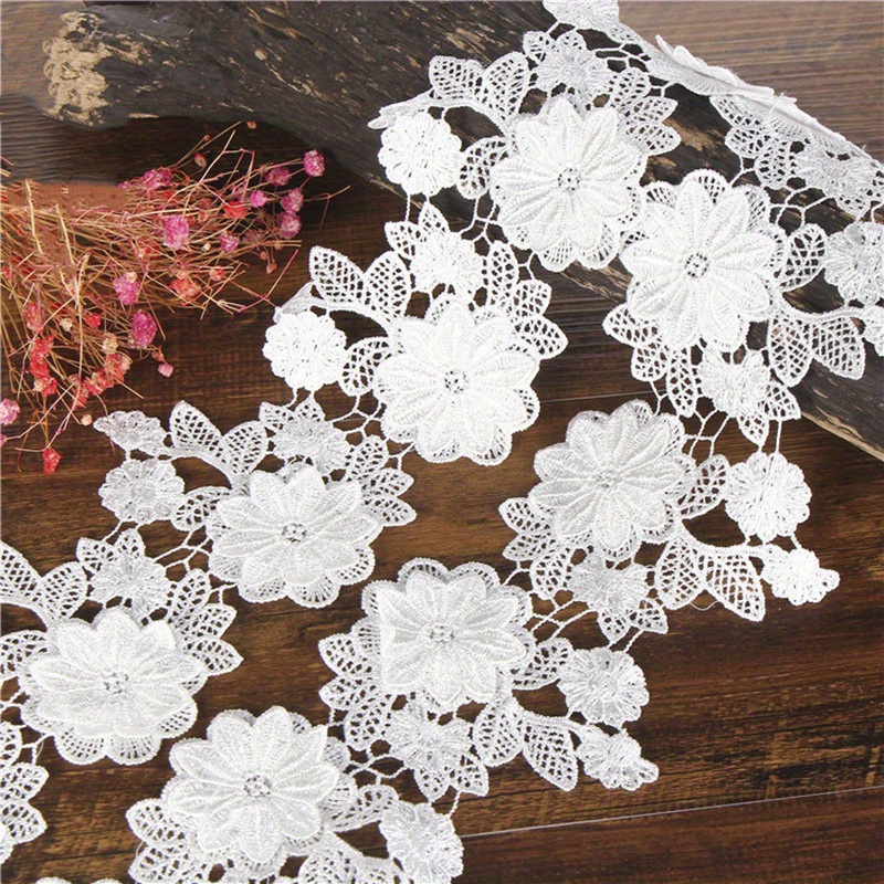 1 Yard Polyester Water Soluble Lace Lace Strip Size Double - Temu