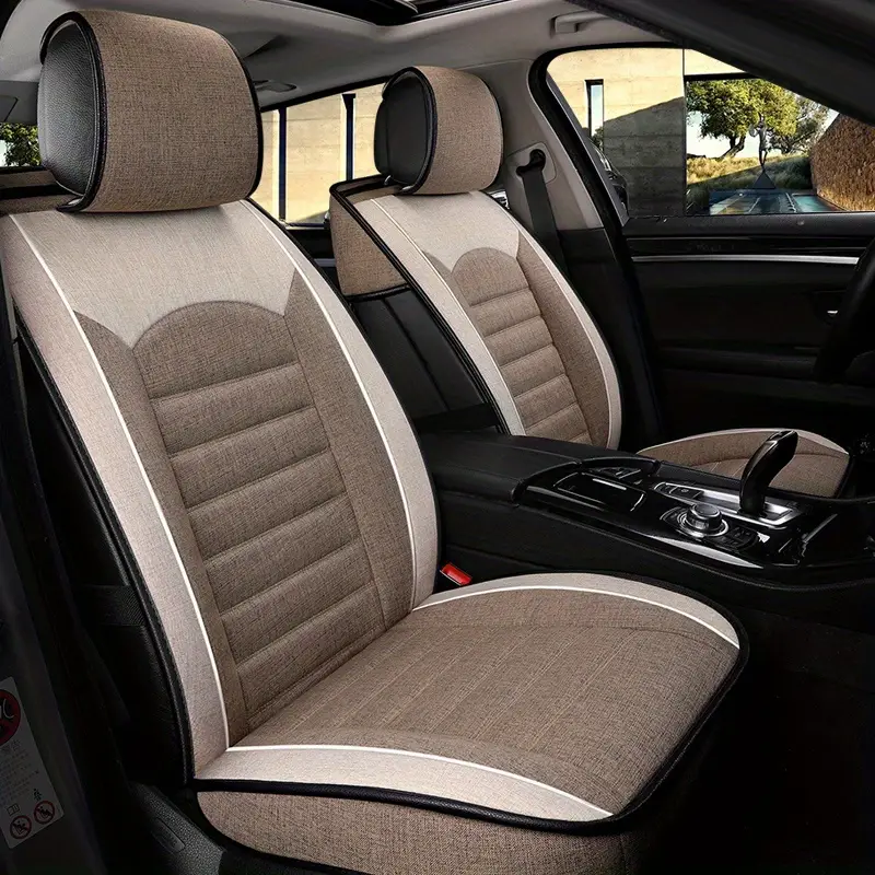Halfback Car Seat Cushion Universal Car Seat Cushion Linen - Temu