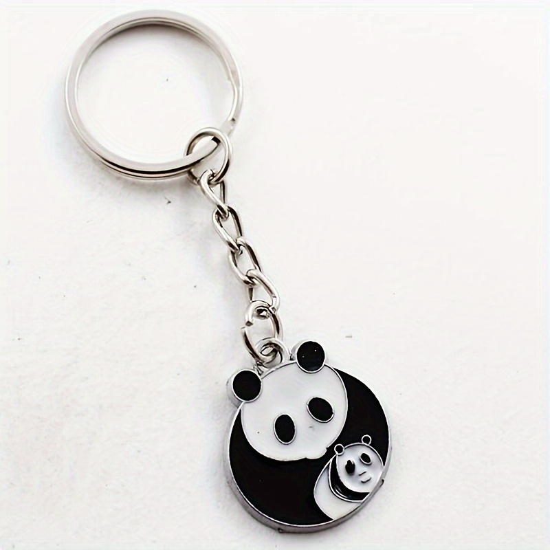 Creative Cartoon Enamel Panda Keychain Charms Key Ring Backpack Ornaments  Women Bag Pendant Key Holder Accessories Holiday Gift - Temu