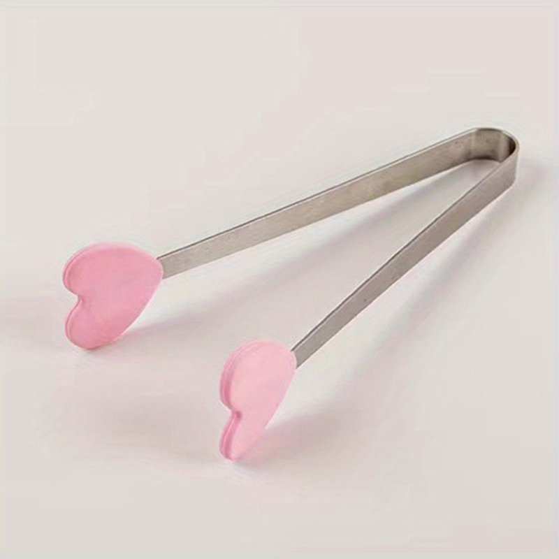 Heart Shaped Mini Tongs Stainless Steel Small Tongs Cute - Temu