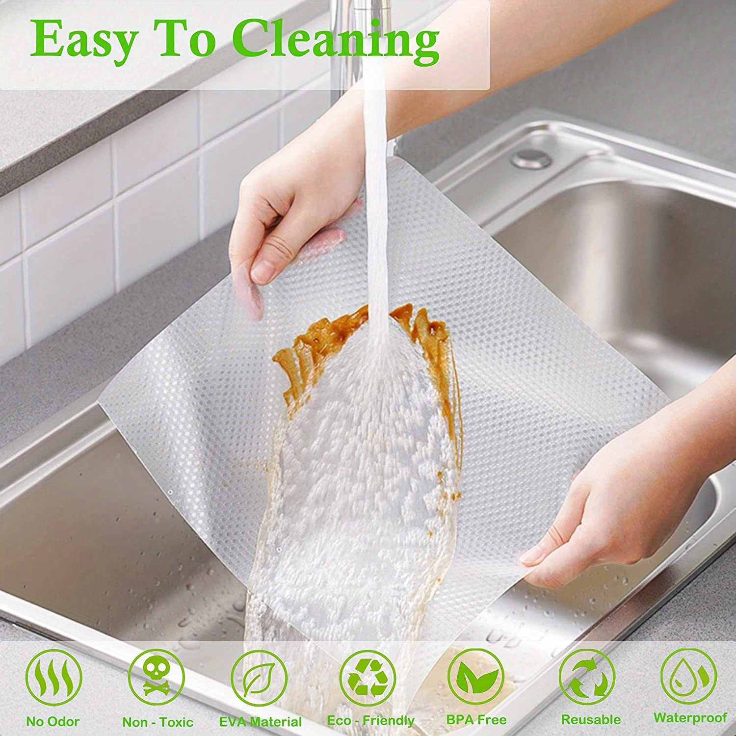 Cabinets Shelf Liners, Non-slip Washable Drawer Liner, Non-adhesive  Oil-proof Eva Refrigerator Liners, Cuttable Protector Mat For Desks Pantry  Bathroom, - Temu