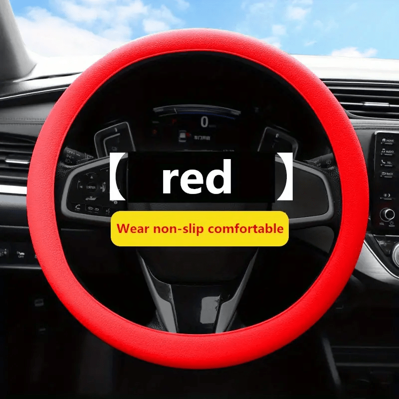 Universal Car Silicone Steering Wheel Cover Elastic Non slip - Temu