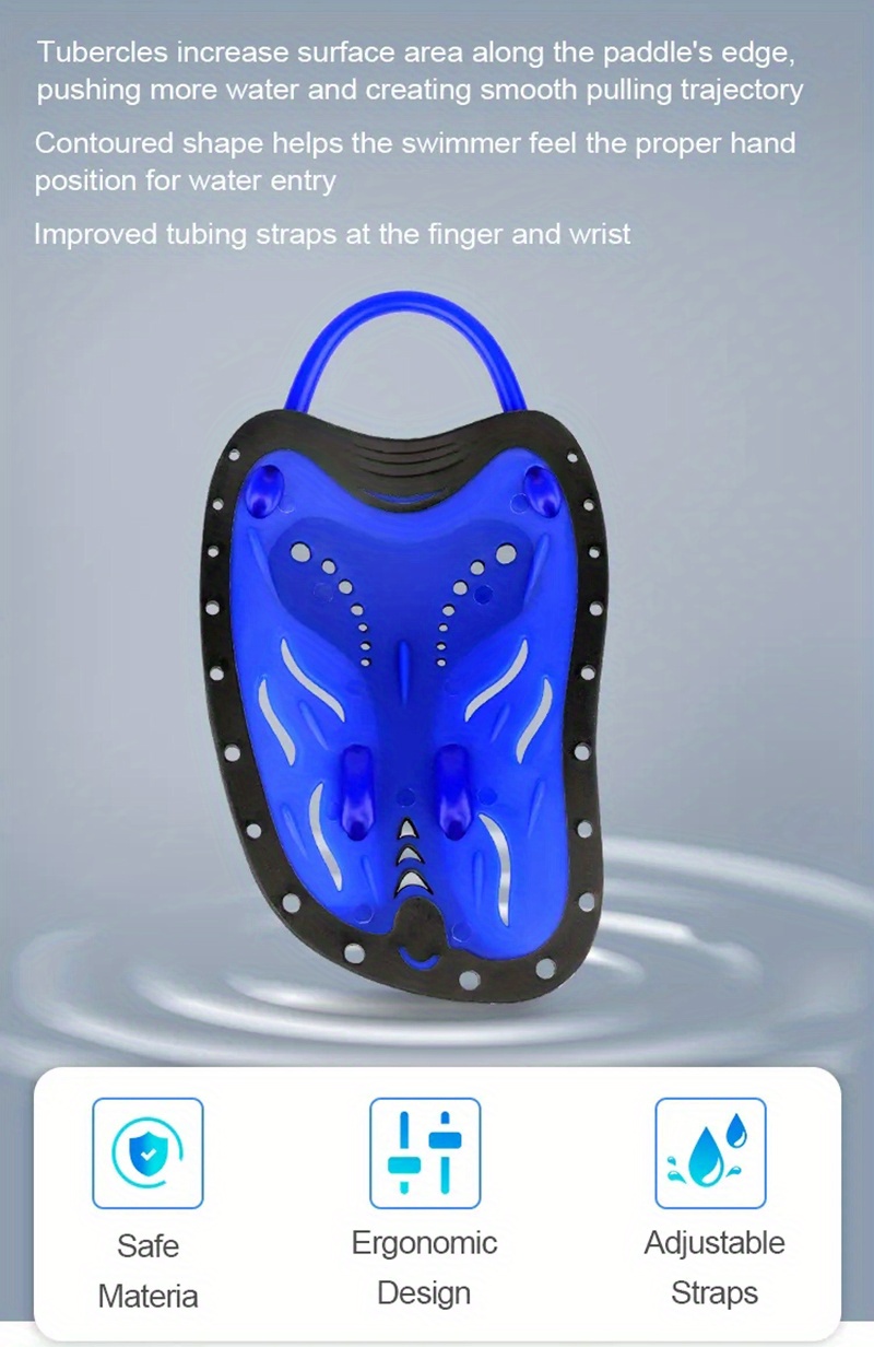 1 par de palas de natación con correas ajustables para entrenamiento de  fuerza y ​​natación - Accesorios para adultos y niños - unisex Sailing  Electrónica