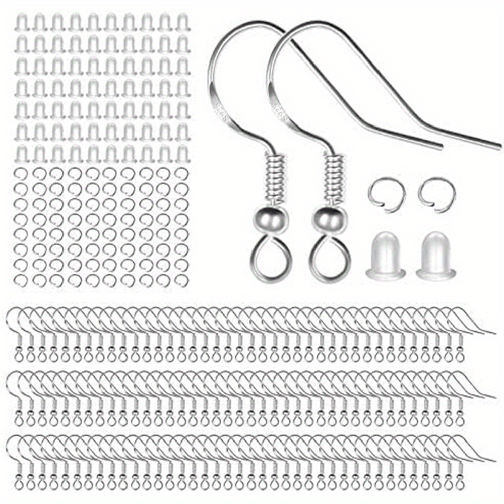 925 Sterling Silver Earring Hooks 200 PCS, Hypoallergenic Earring