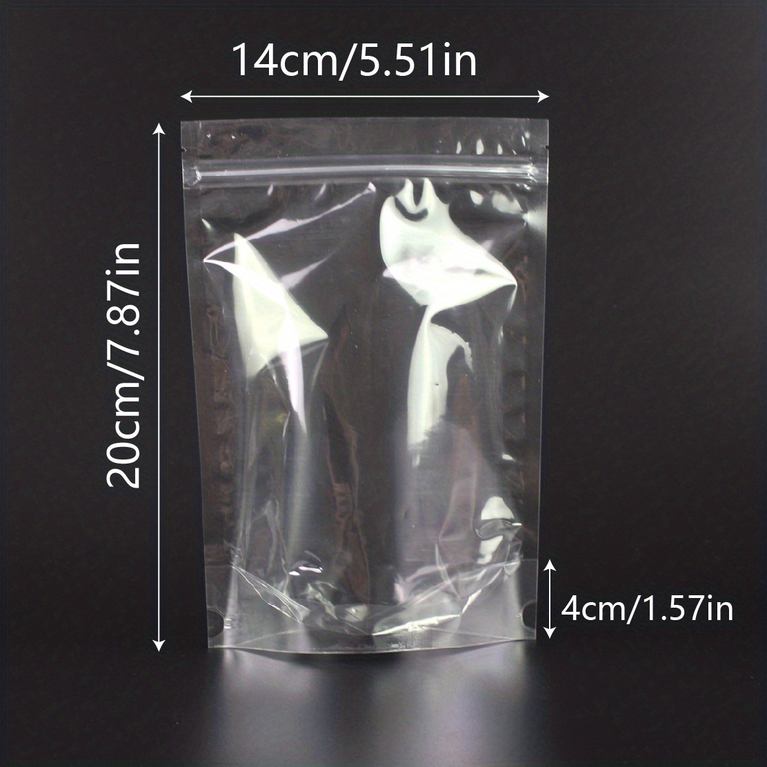 Clear Plastic Zip Bag - Temu