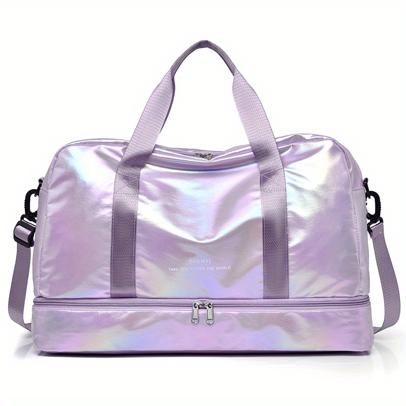 Stylish Laser Design Travel Duffle Bag Lightweight Luggage Handbag