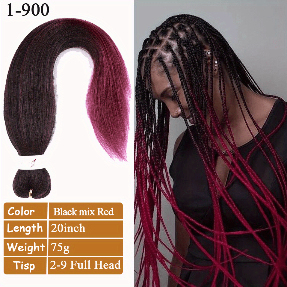 Long Afro Crochet Small Kanekalon Braids Box Braiding Hair Extension Ombre  mix