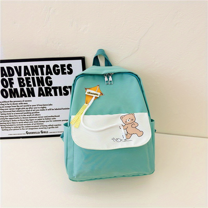Kids' Cartoon Bear Backpack Nylon Bag