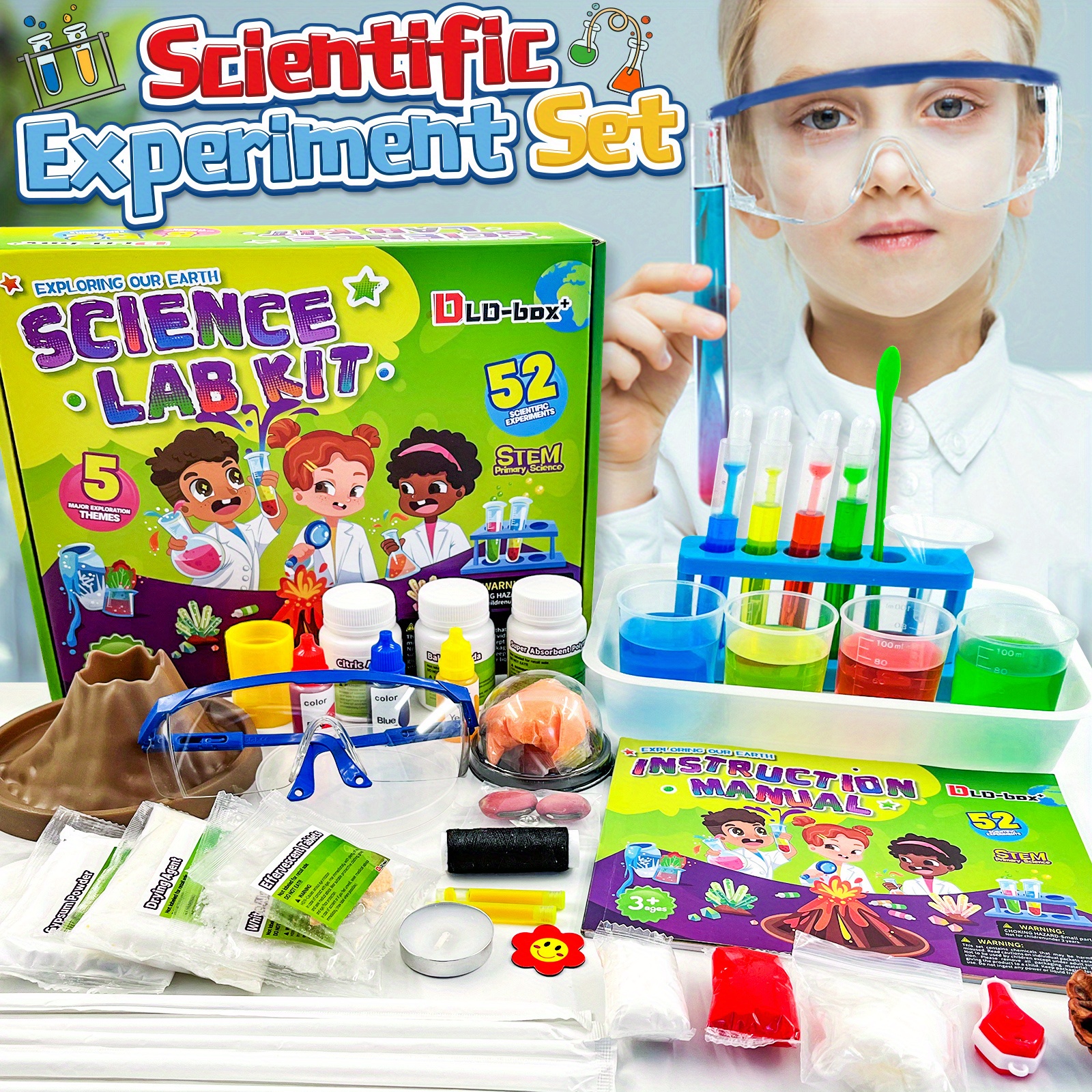 Chemistry Éducatif Jouets Jeu DIY Chimie Expérience pour Les Enfants de  3-11 Ans UNE