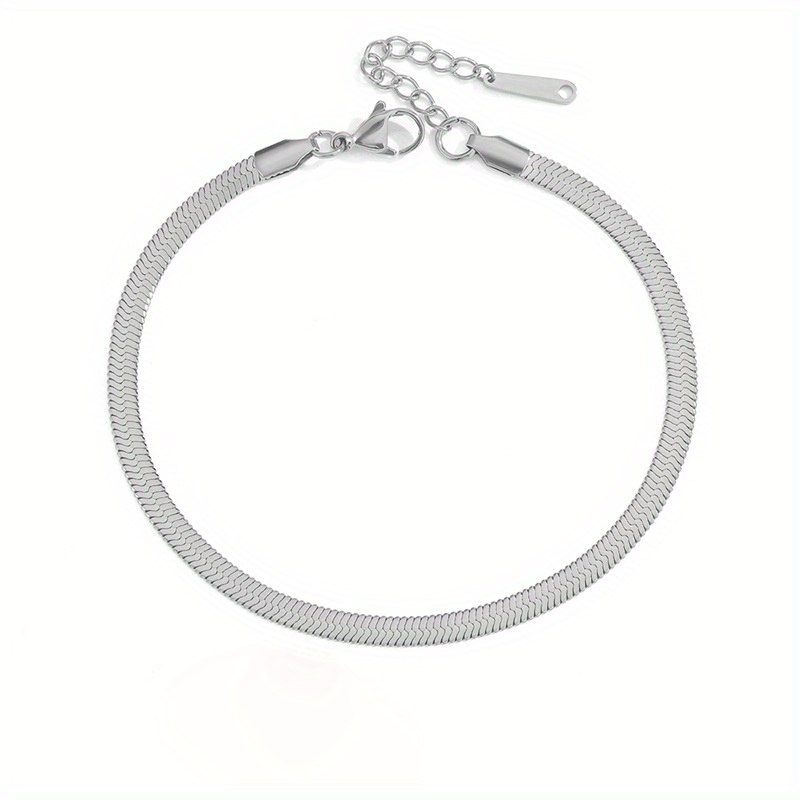 Minimalist Sterling Silver Snake Chain Bracelet