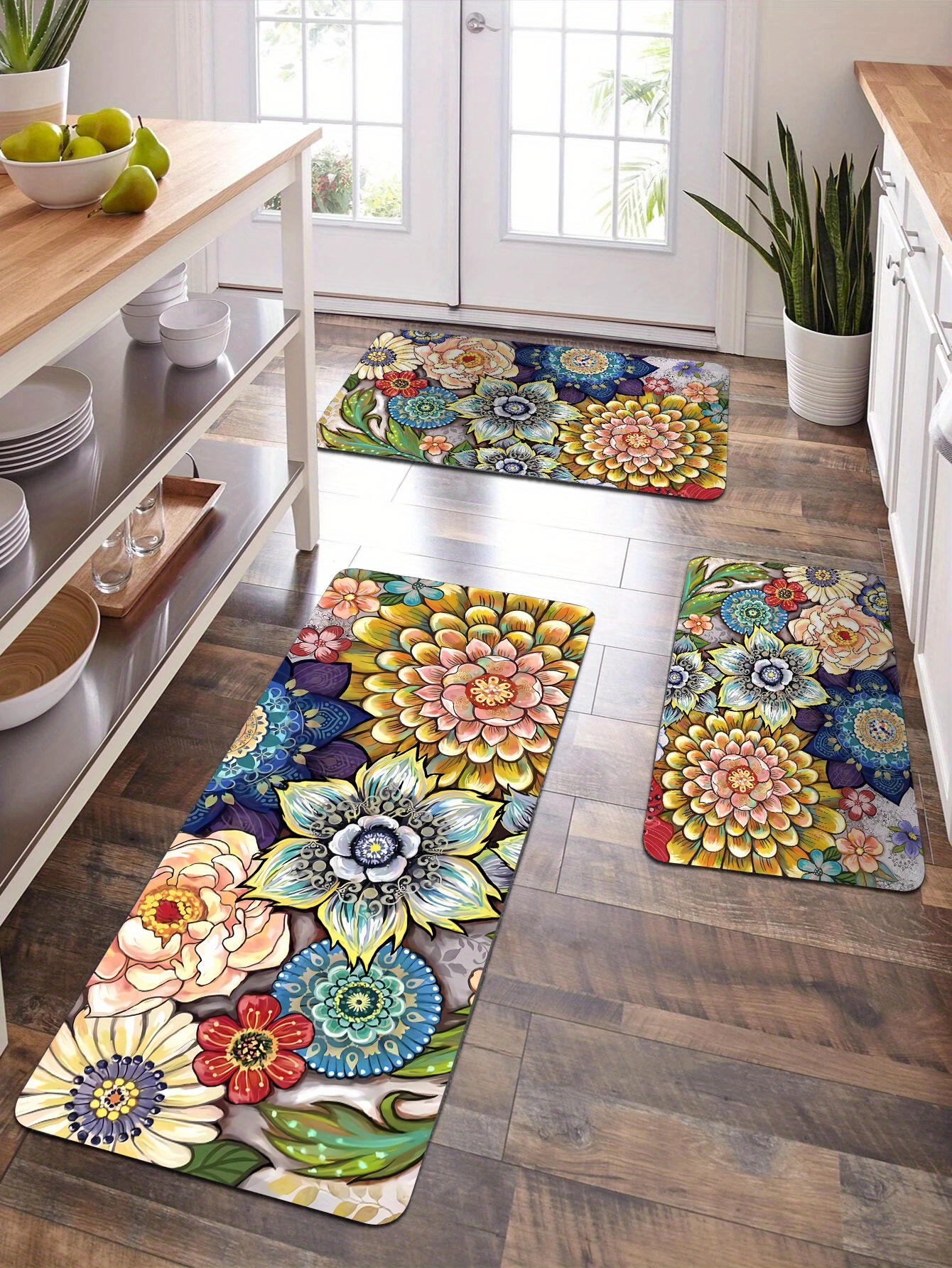 Kitchen Rug Runner, KIMODE Anti Fatigue Cushioned Kitchen Rugs and Mat –  Modern Rugs and Decor