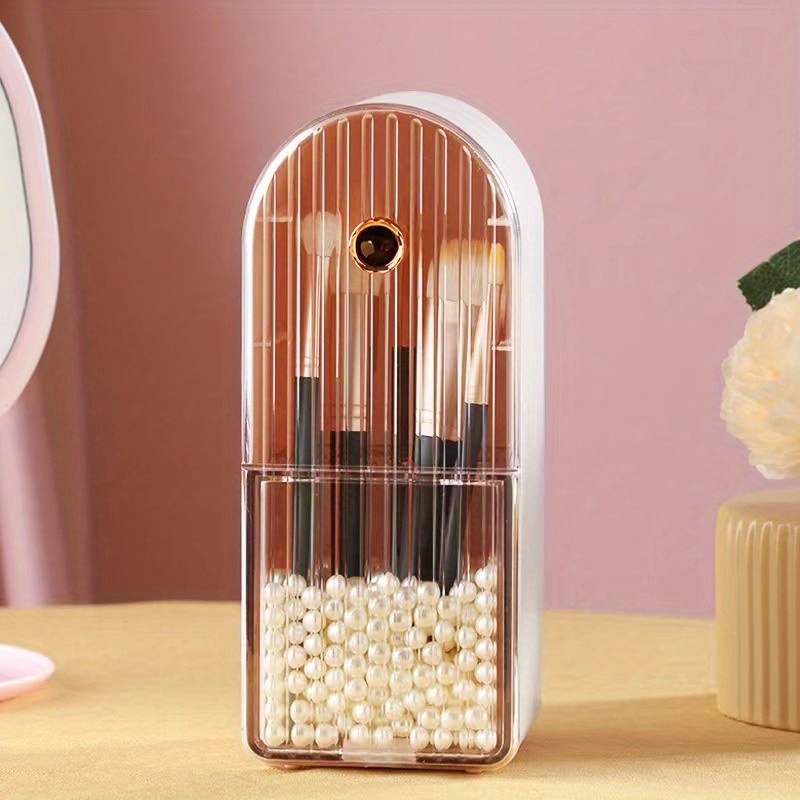 Dustproof Makeup Brush Holder with Lid