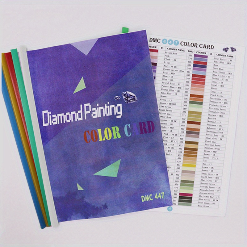 Diamond Painting Full Range 447 DMC Diamond Color Card Rhinestone Color  Identification Card Diamond crafts diy diamond painting