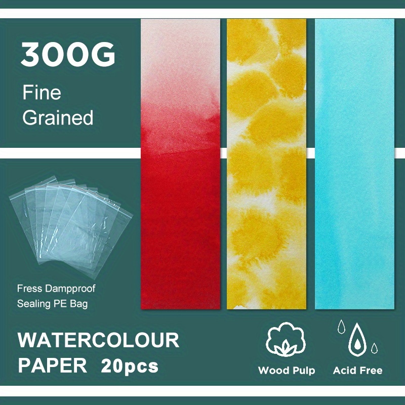 Portable Multipurpose 300g Watercolor Paper (32k Fine Texture) For College  Student
