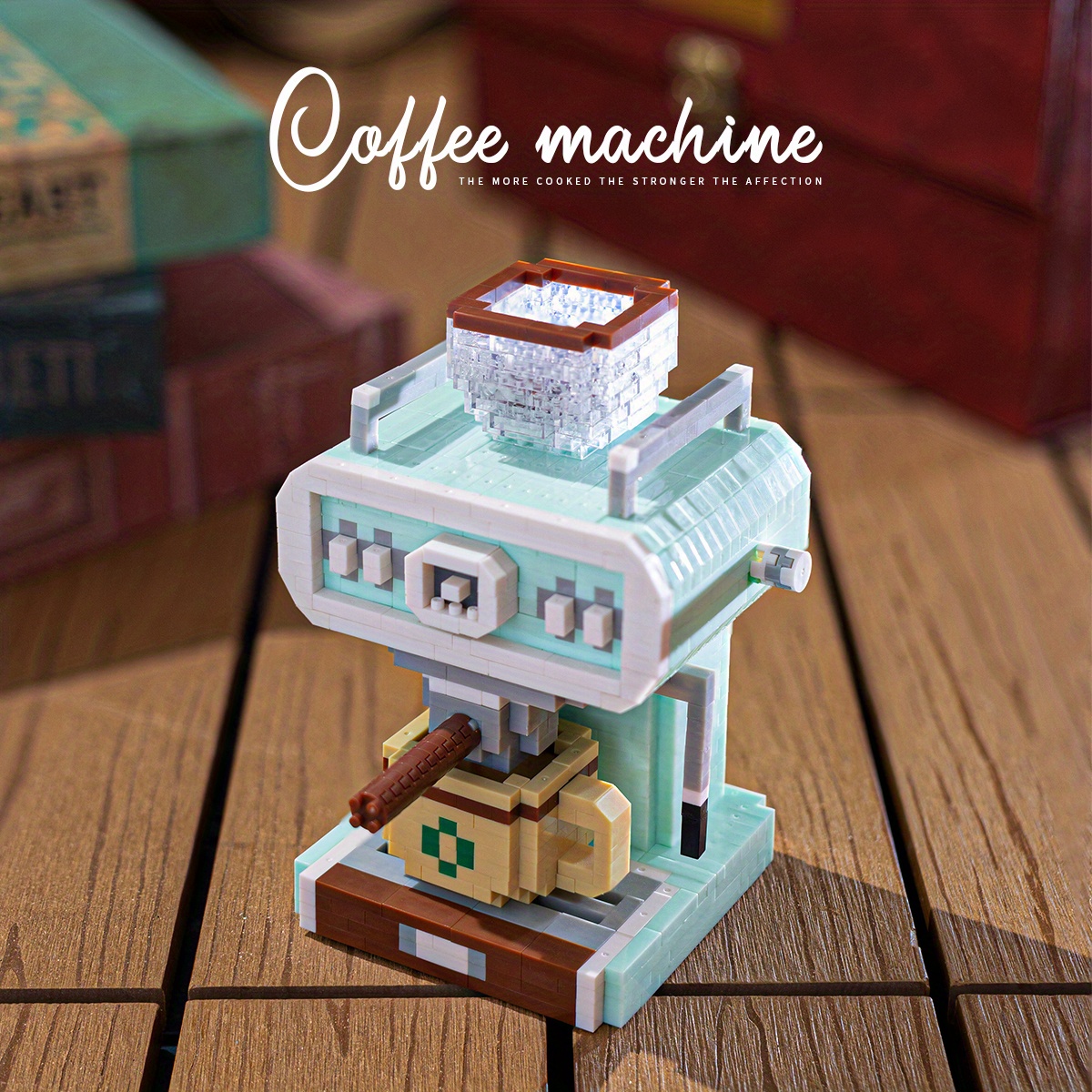 1358pcs Mini Macchina Caffè Giocattolo Blocco Costruzione - Temu Switzerland