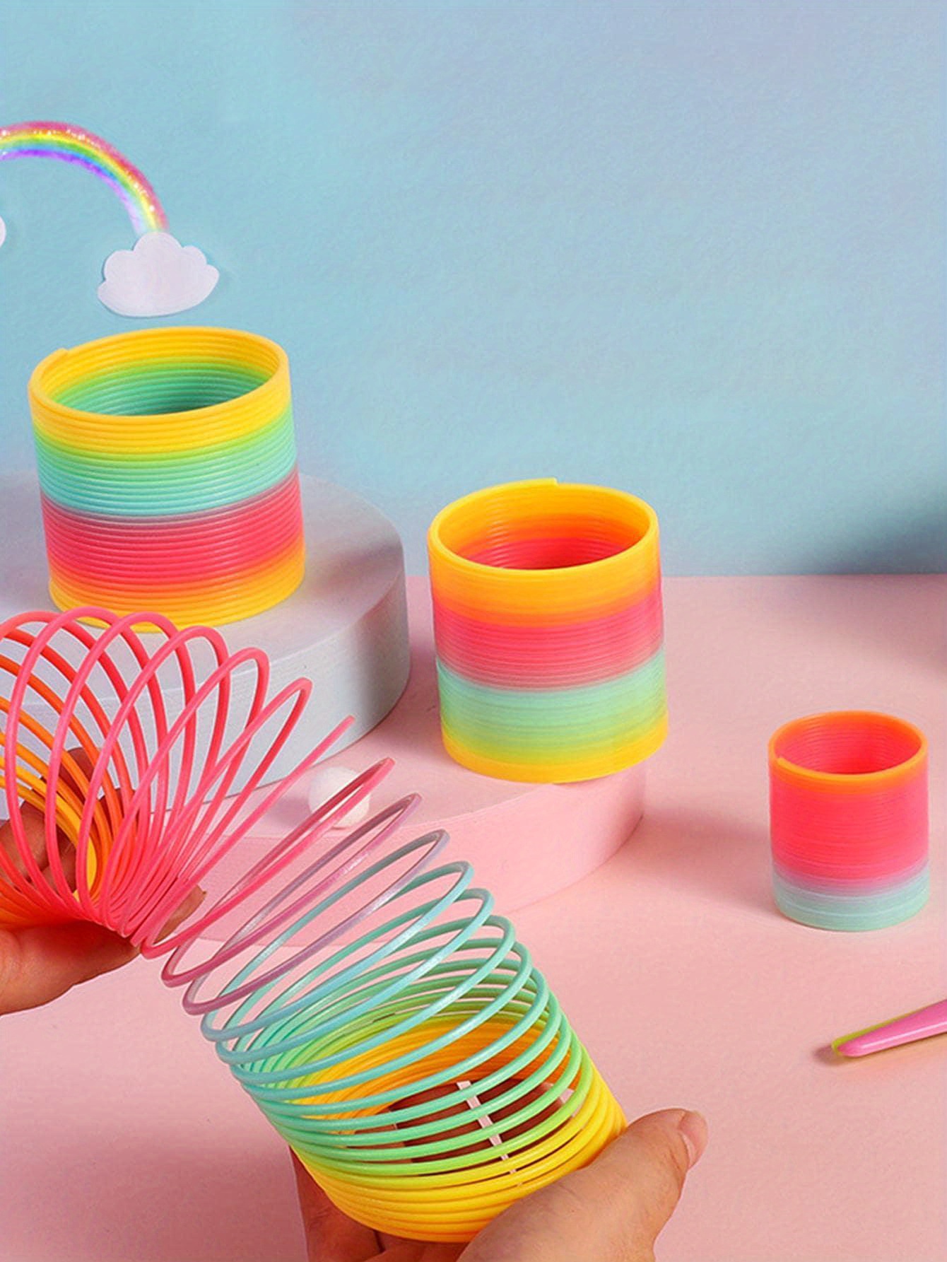 Rainbow Spiral Spring Jumbo Slinky Giant Slinky Gift Slinky Temu