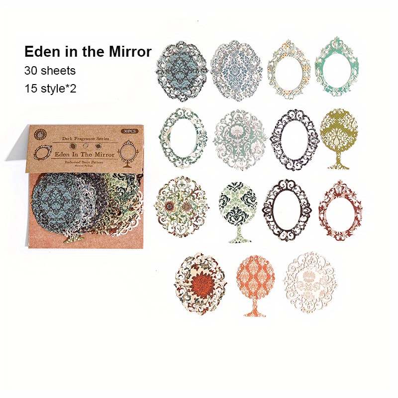 Cutout Lace Vintage Scrapbook Paper Scrapbooking Supplies Temu