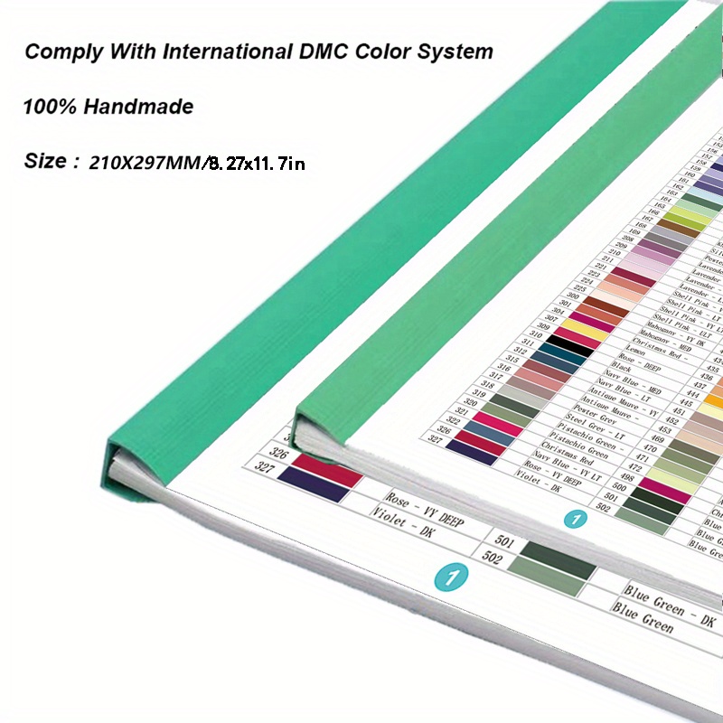  DMC Diamond Painting Color Card Chart 447 Colores Accesorios  Herramientas de referencia para el ocio : Arte y Manualidades