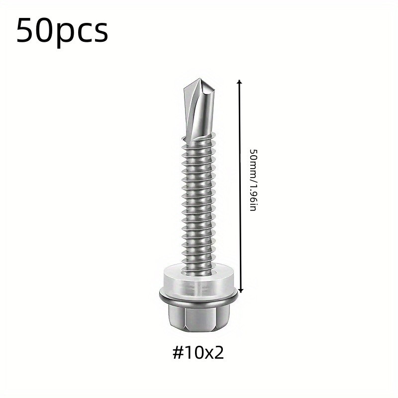 Tornillo Autoperforante Madera/chapa 14 X 2-1/2 (50 Unidades)