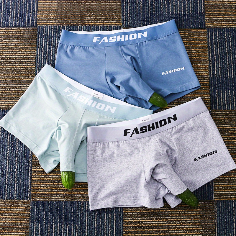 4pcs Men's FASHION Boxer Briefs, Hollowed Out Low Rise Briefs For Gay  Men, 95% Cotton Breathable Comfortable Underwear