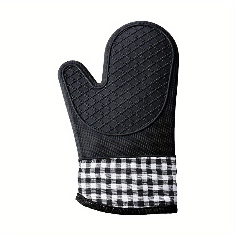 Gray Silicone Gloves, Oven Mitt For 500 Degrees With Waterproof