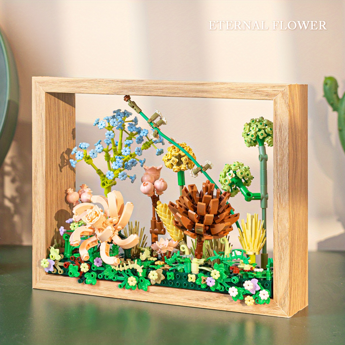 Growing Flower Blocks Playset Flower Arrangement for Animal Number