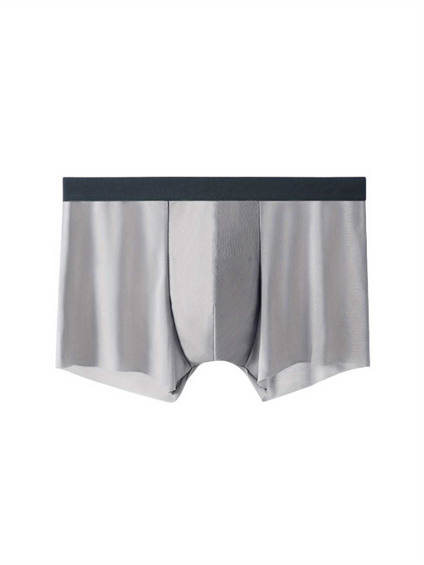 Men's Semi-clear Ice Silk Boxer Briefs - Temu