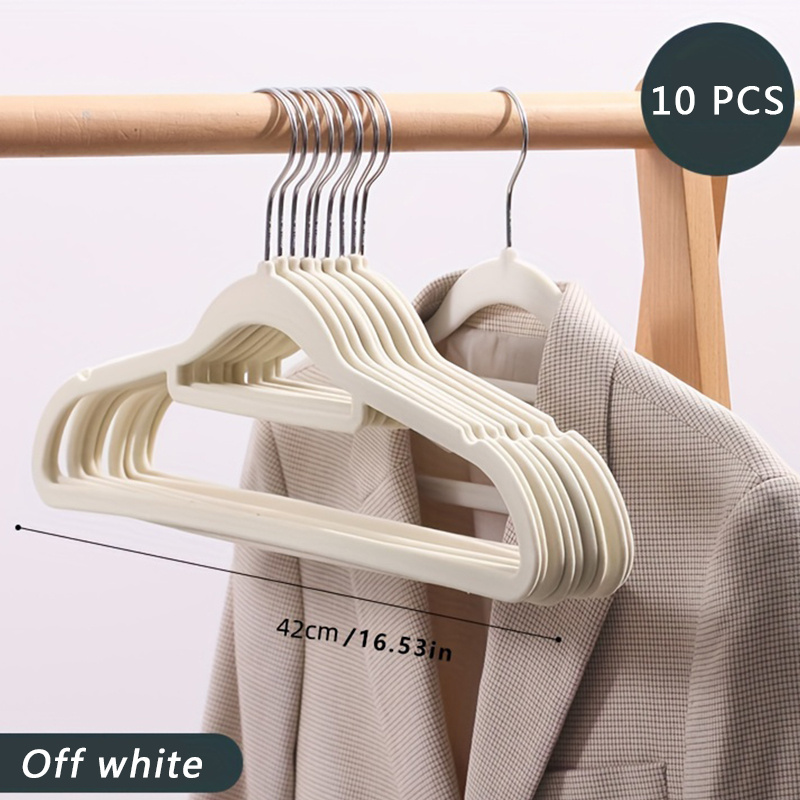 Household Small Flocking Hangers Non Slip Hangers Wardrobe - Temu