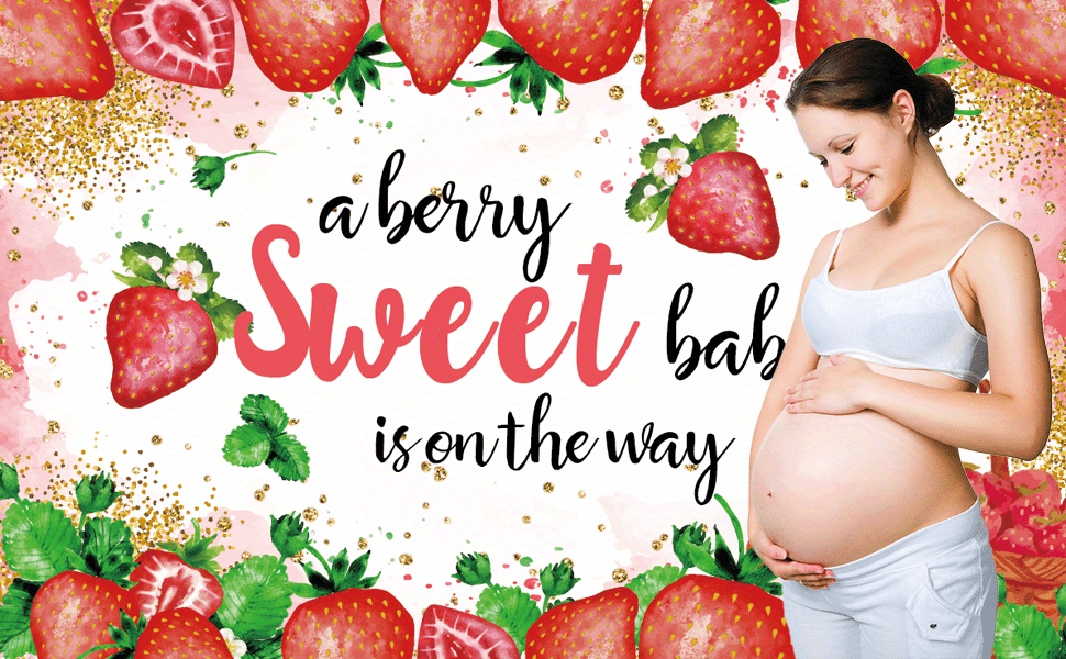  A Berry Sweet Baby is on the Way Cake Topper, Sweet