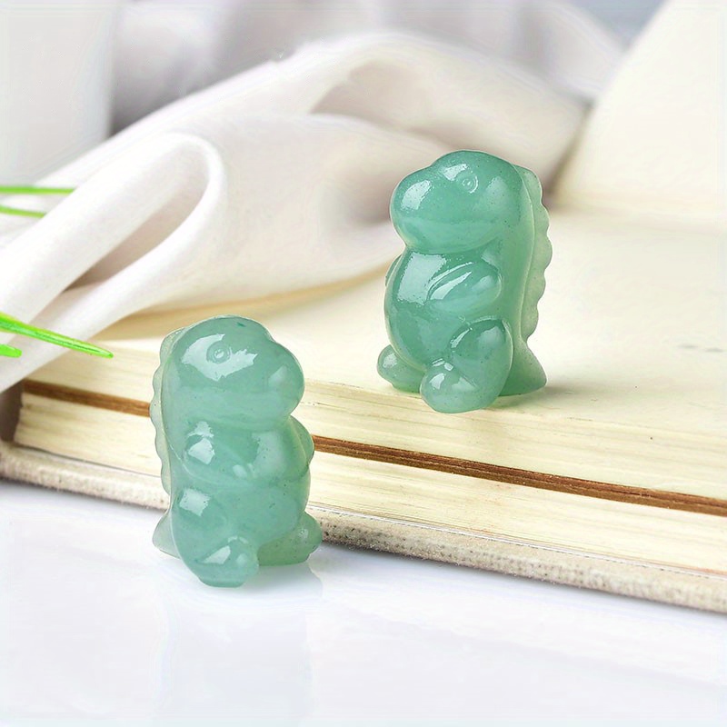 2pcs Opalite Dinosaur Crystal Carving, Christmas Gift