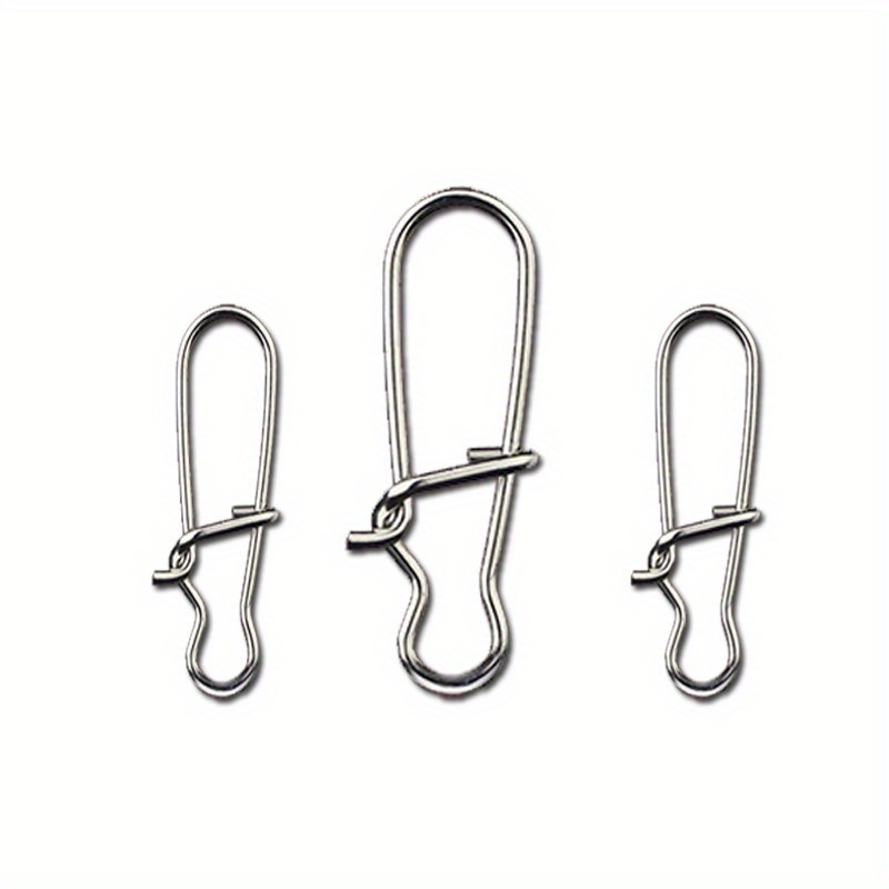 High Strength Fishing Snap Clip Double Locking Buckle Swivel