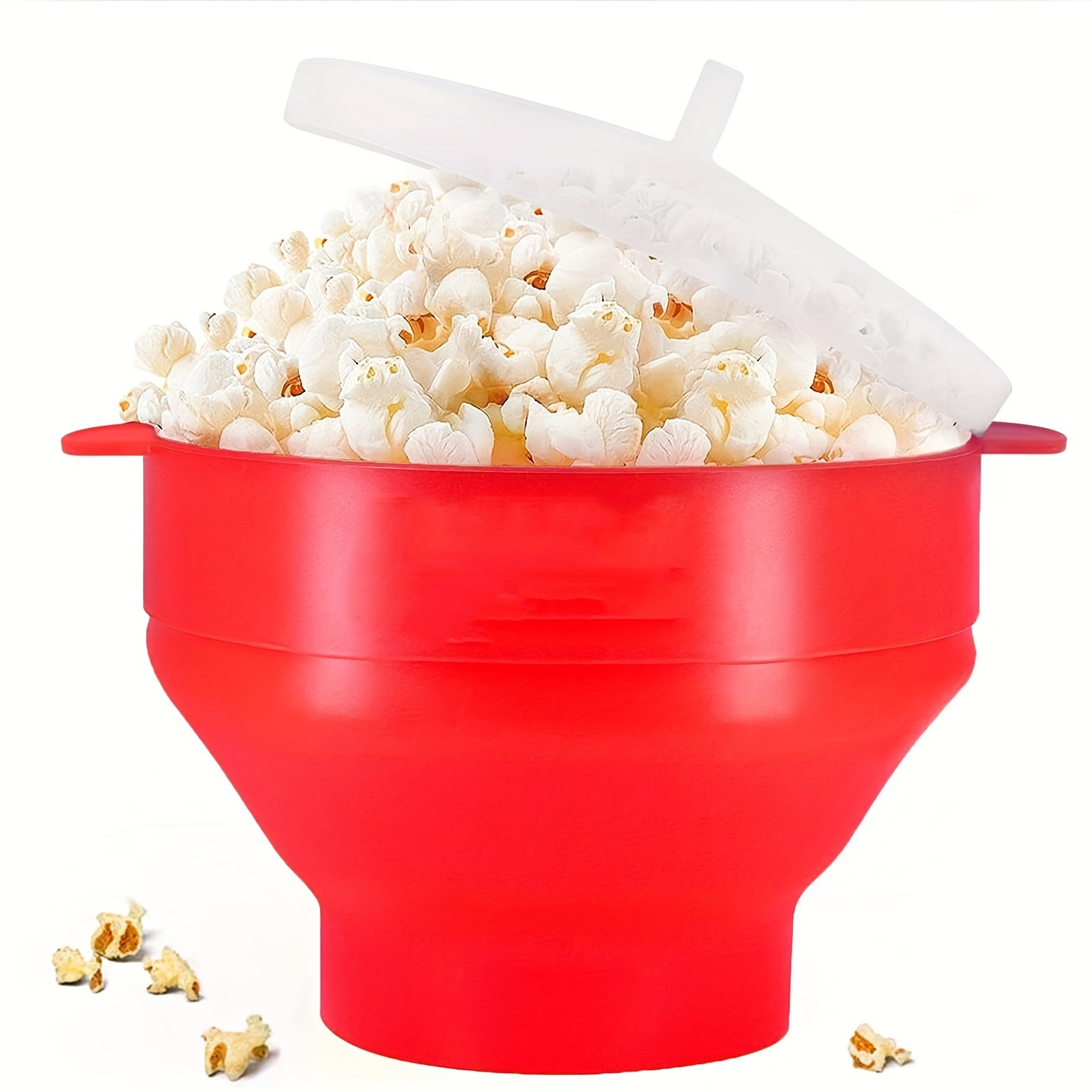 Ecolution Micro-Pop Microwave Popcorn Popper 3qt Temperature Safe Glass Blue