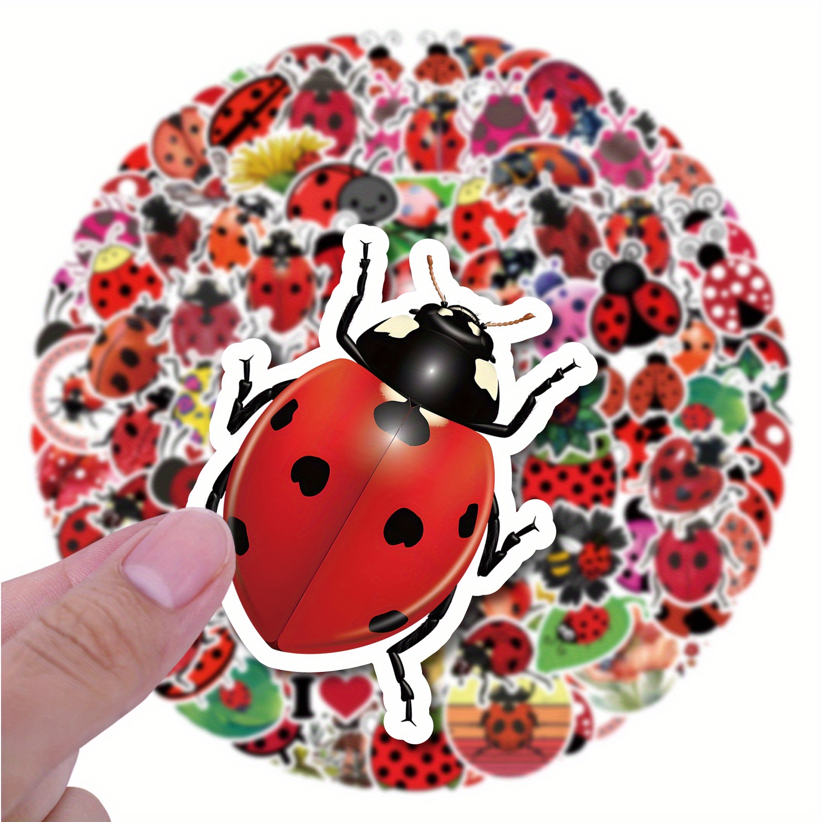 Ladybird Ladybug Stickers Waterproof Vinyl Decals For Bike - Temu