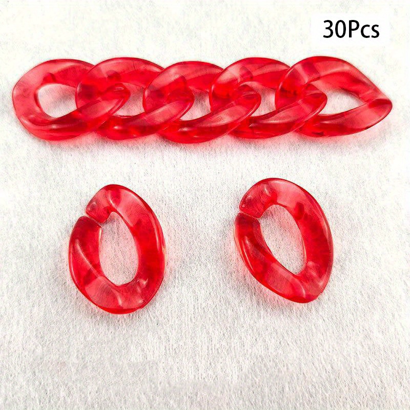 Acrylic Colored Crystal Clear Chain Buckle chain Connectors - Temu